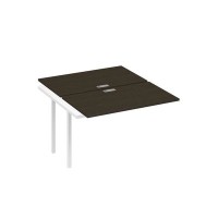 А4 Б4 173-1 ВТ (Венге темный/Белый) Секция станции на металлокаркасе QUATTRO 2х120