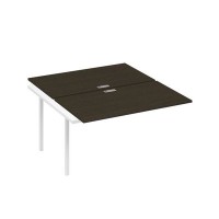 А4 Б4 177-1 ВТ (Венге темный/Белый) Секция станции на металлокаркасе QUATTRO 2х140