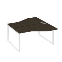 А4 Б4 188 ВТ (Венге темный/Белый) Рабочая станция опоры QUATTRO со столами Техно 2х160