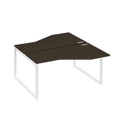 А4 Б4 188 ВТ (Венге темный/Белый) Рабочая станция опоры QUATTRO со столами Техно 2х160