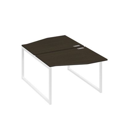 А4 Б4 189 ВТ (Венге темный/Белый) Рабочая станция каркас QUATTRO столы 2х120 Техно