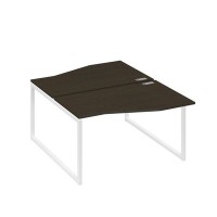 А4 Б4 190 ВТ (Венге темный/Белый) Рабочая станция каркас QUATTRO столы 2х140 Техно