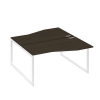 А4 Б4 191 ВТ (Венге темный/Белый) Рабочая станция каркас QUATTRO столы 2х160 Техно
