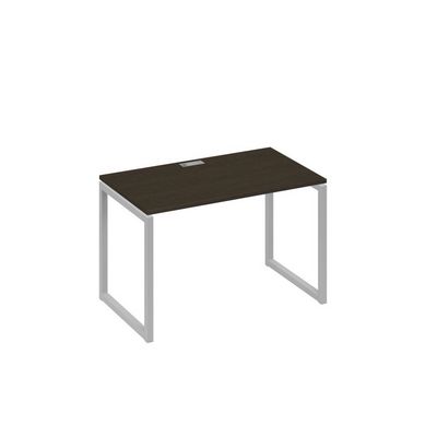 А4 С4 013 ВТ (Венге темный/Серый) Стол письменный на металлокаркасе QUATTRO