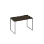 А4 С4 013 ВТ (Венге темный/Серый) Стол письменный на металлокаркасе QUATTRO