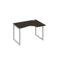 А4 С4 042 ВТ (Венге темный/Серый) Стол эргономичный правый "Классика" на металлокаркасе QUATTRO