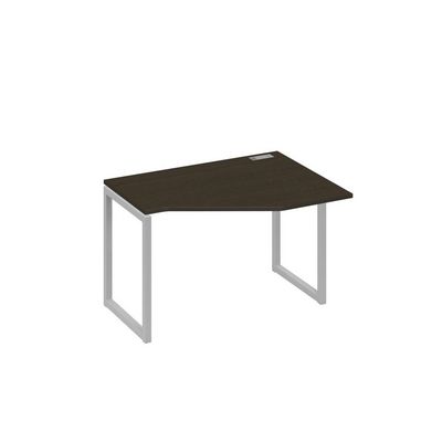 А4 С4 052 ВТ (Венге темный/Серый) Стол эргономичный правый "Техно" на металлокаркасе QUATTRO