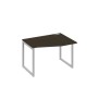 А4 С4 062 ВТ (Венге темный/Серый) Стол эргономичный правый "Техно" на металлокаркасе QUATTRO