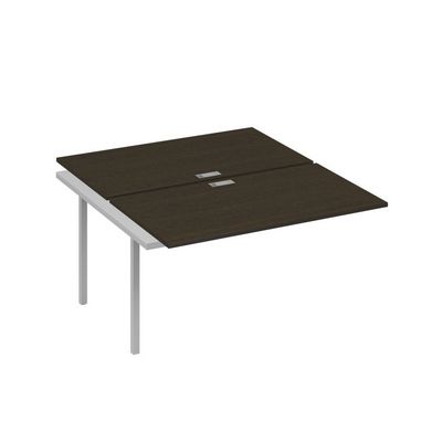 А4 С4 177-1 ВТ (Венге темный/Серый) Секция станции на металлокаркасе QUATTRO 2х140