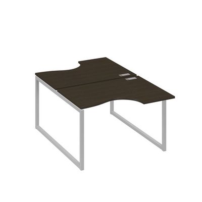 А4 С4 183 ВТ (Венге темный/Серый) Рабочая станция опоры QUATTRO столы 2х120 Классика