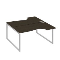 А4 С4 185 ВТ (Венге темный/Серый) Рабочая станция опоры QUATTRO столы 2х160 Классика