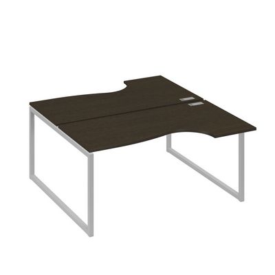 А4 С4 185 ВТ (Венге темный/Серый) Рабочая станция опоры QUATTRO столы 2х160 Классика