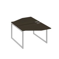 А4 С4 186 ВТ (Венге темный/Серый) Рабочая станция опоры QUATTRO со столами Техно 2х120