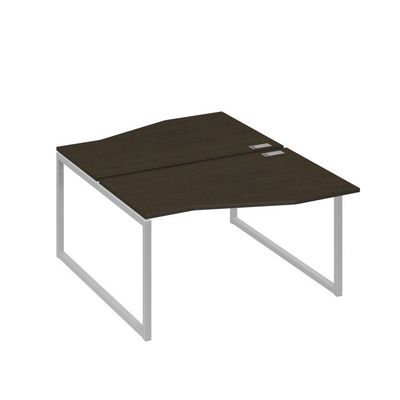 А4 С4 190 ВТ (Венге темный/Серый) Рабочая станция каркас QUATTRO столы 2х140 Техно