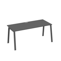 А4 А3 026 АР (Антрацит премиум/Антрацит) Стол письменный на металлокаркасе TRE