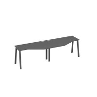 А4 А3 053-2 АР (Антрацит премиум/Антрацит) Рабочая станция опоры TRE столы Техно 2х140