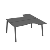 А4 А3 182 АР (Антрацит премиум/Антрацит) Рабочая станция опоры TRE столы 2х160 Классика