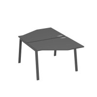 А4 А3 186 АР (Антрацит премиум/Антрацит) Рабочая станция опоры TRE со столами Техно 2х120