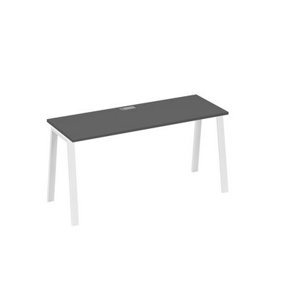 А4 Б3 005 АР (Антрацит премиум/Белый) Стол письменный на металлокаркасе TRE