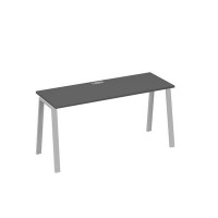 А4 С3 005 АР (Антрацит премиум/Серый) Стол письменный на металлокаркасе TRE
