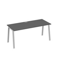А4 С3 016 АР (Антрацит премиум/Серый) Стол письменный на металлокаркасе TRE