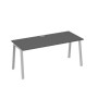 А4 С3 016 АР (Антрацит премиум/Серый) Стол письменный на металлокаркасе TRE