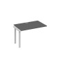 А4 С3 023-1 АР (Антрацит премиум/Серый) Секция стола 120 рабочей станции на каркасе TRE