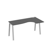А4 С3 036 АР (Антрацит премиум/Серый) Стол эргономичный правый "Классика" на металлокаркасе TRE