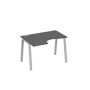 А4 С3 041 АР (Антрацит премиум/Серый) Стол эргономичный левый "Классика" на металлокаркасе TRE