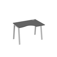 А4 С3 042 АР (Антрацит премиум/Серый) Стол эргономичный правый "Классика" на металлокаркасе TRE
