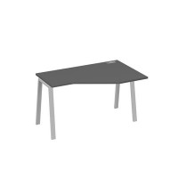 А4 С3 054 АР (Антрацит премиум/Серый) Стол эргономичный правый "Техно" на металлокаркасе TRE
