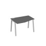 А4 С3 061 АР (Антрацит премиум/Серый) Стол эргономичный левый "Техно" на металлокаркасе TRE