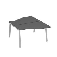 А4 С3 187 АР (Антрацит премиум/Серый) Рабочая станция опоры TRE со столами Техно 2х140