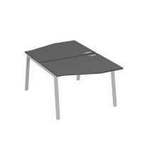 А4 С3 189 АР (Антрацит премиум/Серый) Рабочая станция каркас TRE столы 2х120 Техно