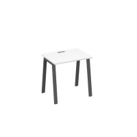 А4 А3 001 БП (Белый премиум/Антрацит) Стол письменный на металлокаркасе TRE