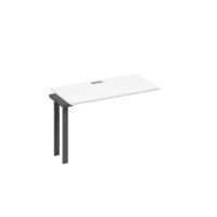 А4 А3 003-1 БП (Белый премиум/Антрацит) Секция стола 120 рабочей станции на каркасе TRE