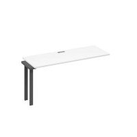 А4 А3 005-1 БП (Белый премиум/Антрацит) Секция стола 160 рабочей станции на каркасе TRE