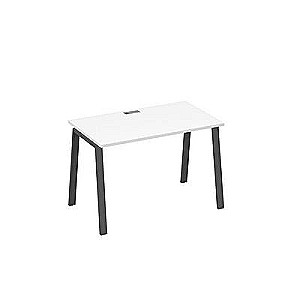 А4 А3 013 БП (Белый премиум/Антрацит) Стол письменный на металлокаркасе TRE