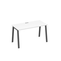 А4 А3 014 БП (Белый премиум/Антрацит) Стол письменный на металлокаркасе TRE