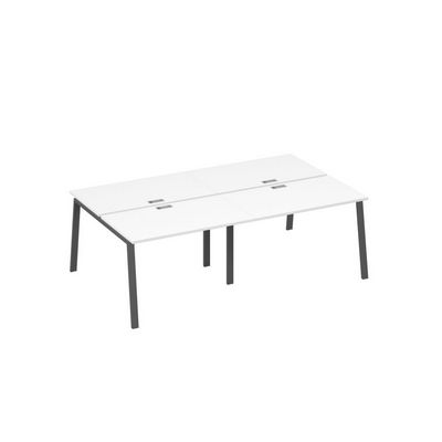 А4 А3 173-2 БП (Белый премиум/Антрацит) Рабочая станция на металлокаркасе TRE 4х120