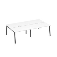 А4 А3 177-2 БП (Белый премиум/Антрацит) Рабочая станция металлокаркас TRE 4х140