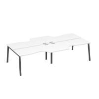 А4 А3 185-2 БП (Белый премиум/Антрацит) Станция рабочая TRE 4х160 со столами Классика