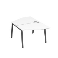 А4 А3 186 БП (Белый премиум/Антрацит) Рабочая станция опоры TRE со столами Техно 2х120