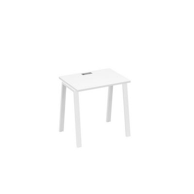 А4 Б3 001 БП (Белый премиум/Белый) Стол письменный на металлокаркасе TRE