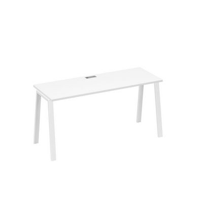 А4 Б3 005 БП (Белый премиум/Белый) Стол письменный на металлокаркасе TRE
