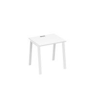 А4 Б3 011 БП (Белый премиум/Белый) Стол письменный на металлокаркасе TRE