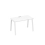 А4 Б3 013 БП (Белый премиум/Белый) Стол письменный на металлокаркасе TRE