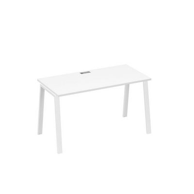 А4 Б3 014 БП (Белый премиум/Белый) Стол письменный на металлокаркасе TRE