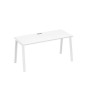 А4 Б3 015 БП (Белый премиум/Белый) Стол письменный на металлокаркасе TRE