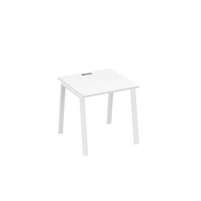 А4 Б3 021 БП (Белый премиум/Белый) Стол письменный на металлокаркасе TRE